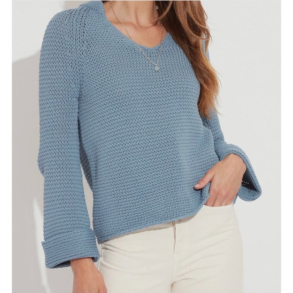 The Reset 'The Breezy' Airy V-Neck Sweater Size Medium